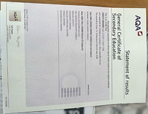 AQA certificate