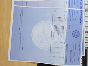 Acadia University transcript