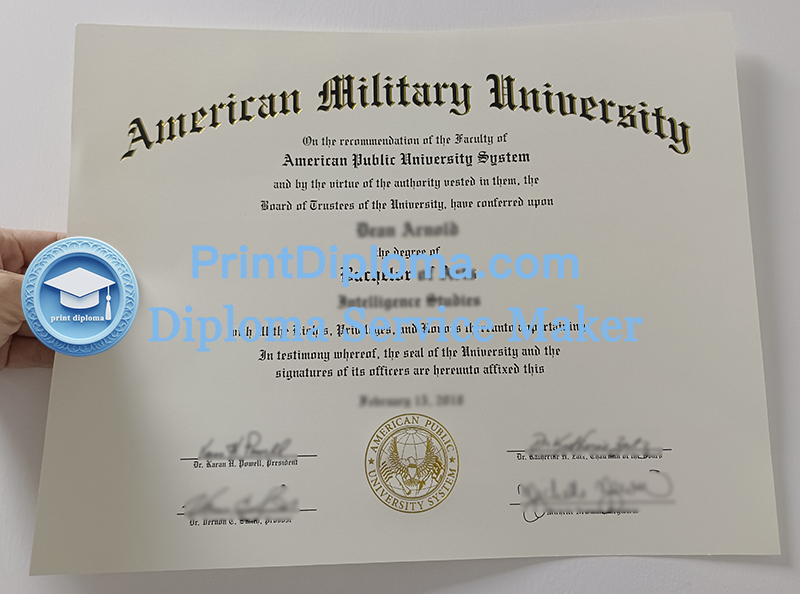 American Military University diploma