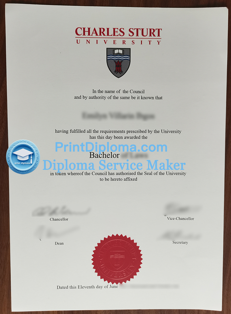 Charles Sturt University diploma