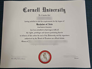 Cornell University diploma