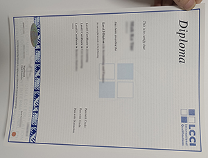 LCCI International Qualifications certificate