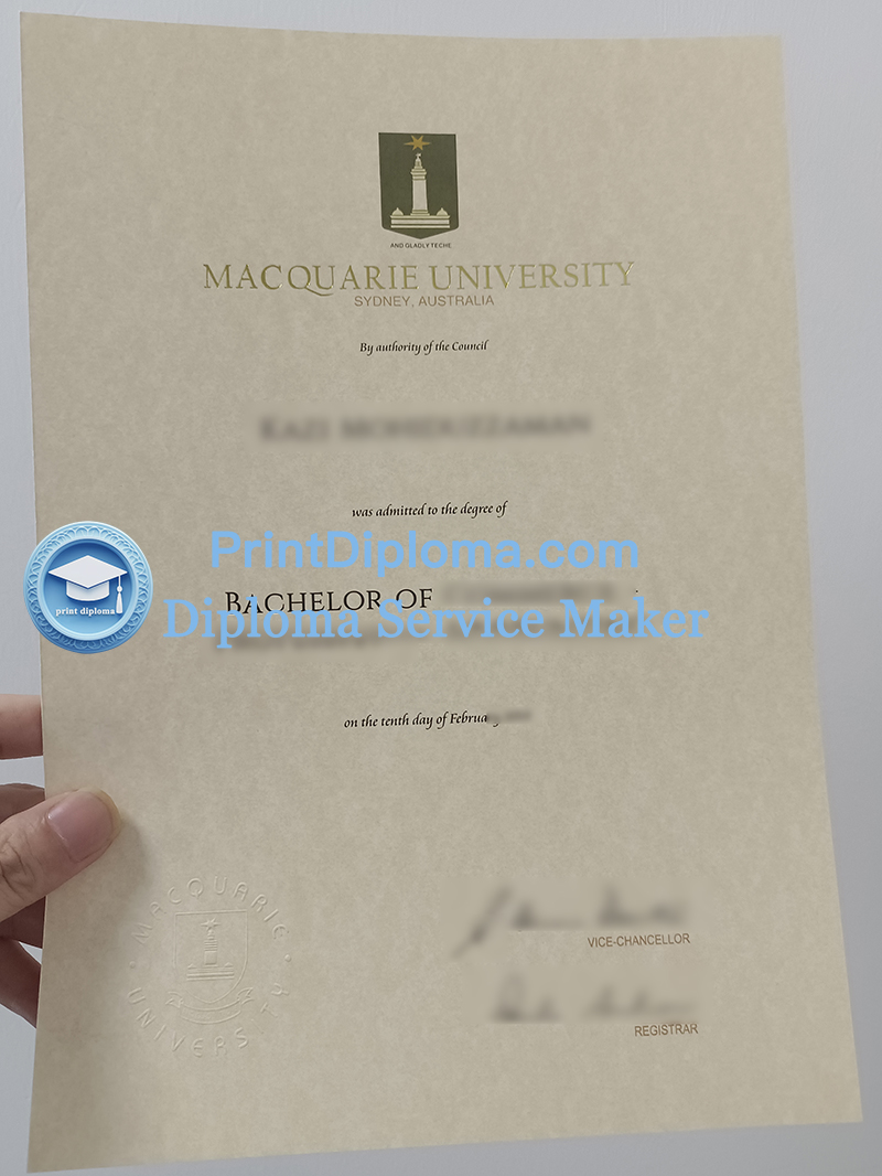 Macquarie University diploma