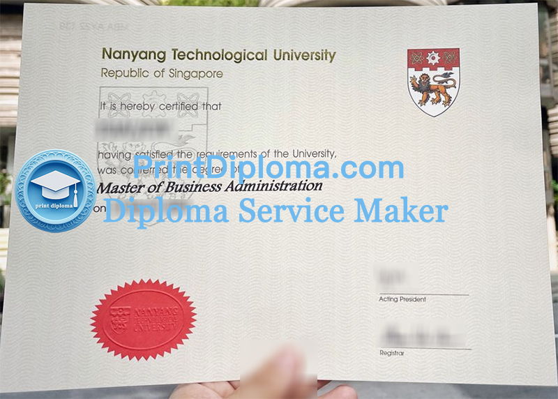 Nanyang Technological University diploma