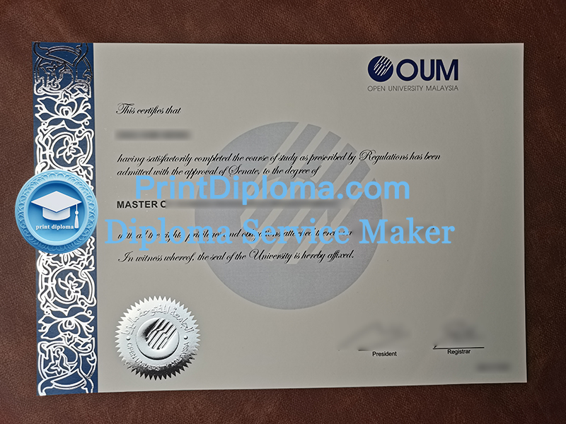 Open University Malaysia diploma OUM diploma