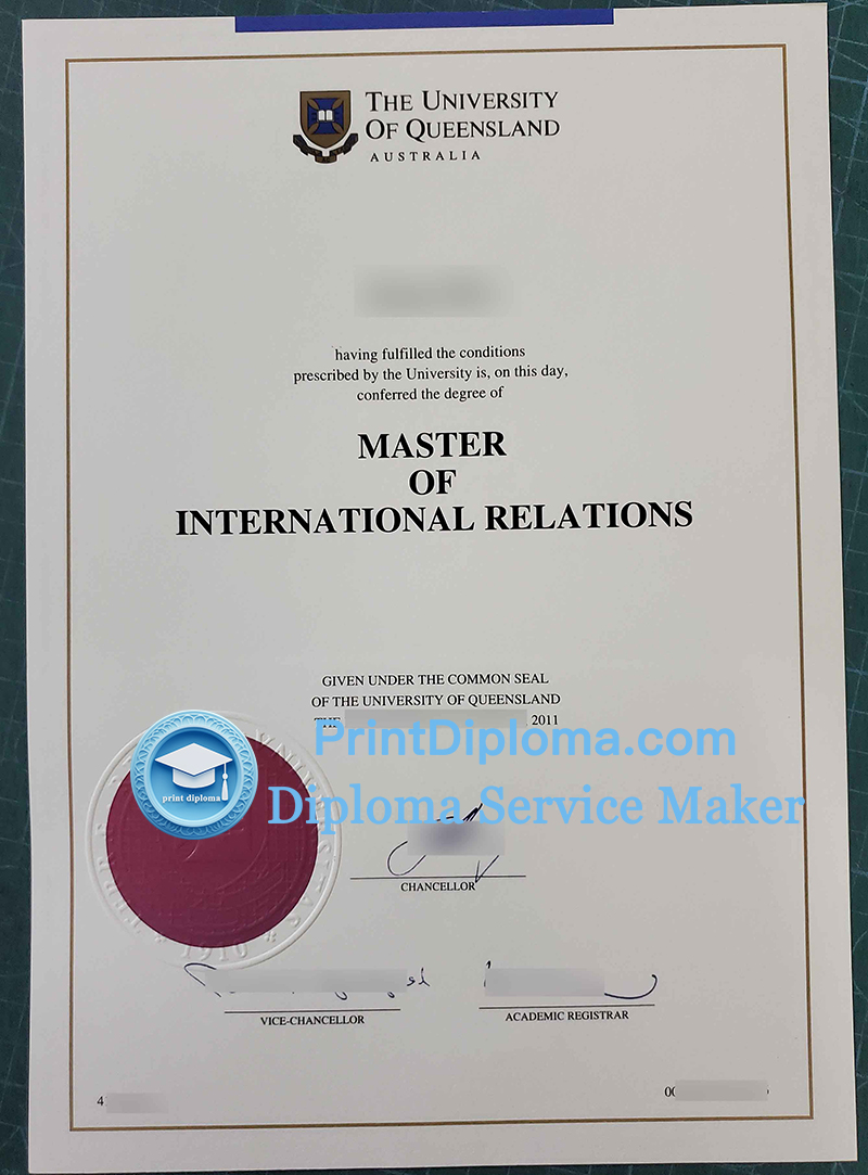 The University of Queensland diploma