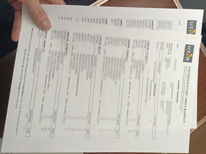 Universiti Tunku Abdul Rahman transcript 拉曼大学成绩单