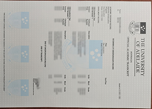 University of Adelaide transcript