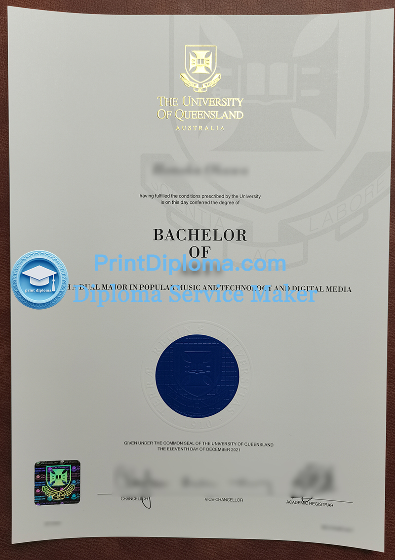 University of Queensland diploma