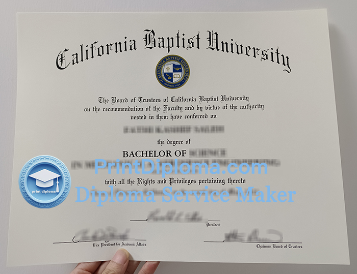 California Baptist University diploma
