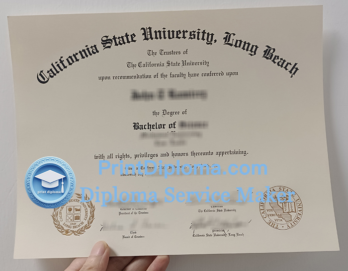 California State University, Long Beach diploma, CSULB degree
