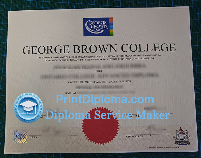 George Brown College diploma