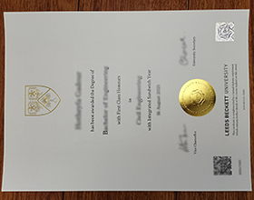 Leeds Beckett University diploma