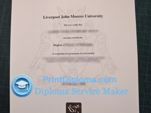 Liverpool John Moores University diploma