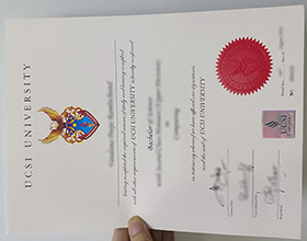 UCSI University diploma