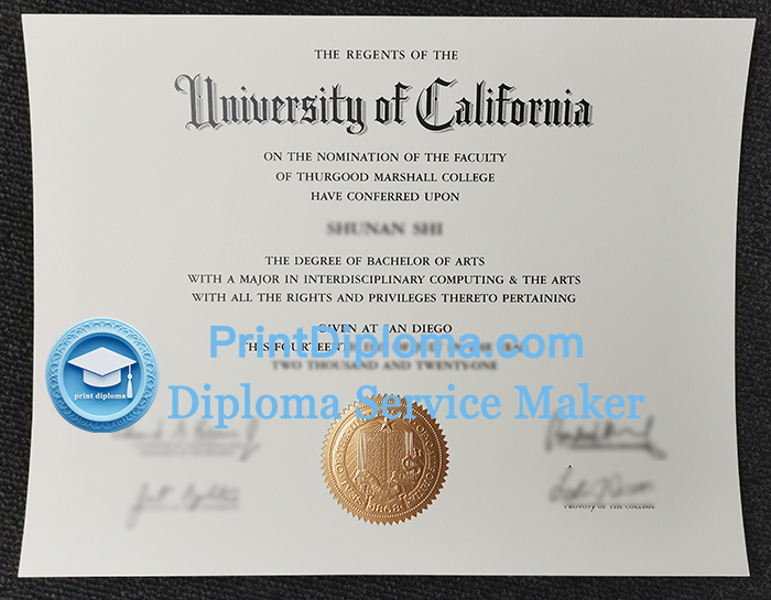 University of California diploma