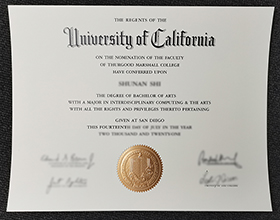 University of California diploma