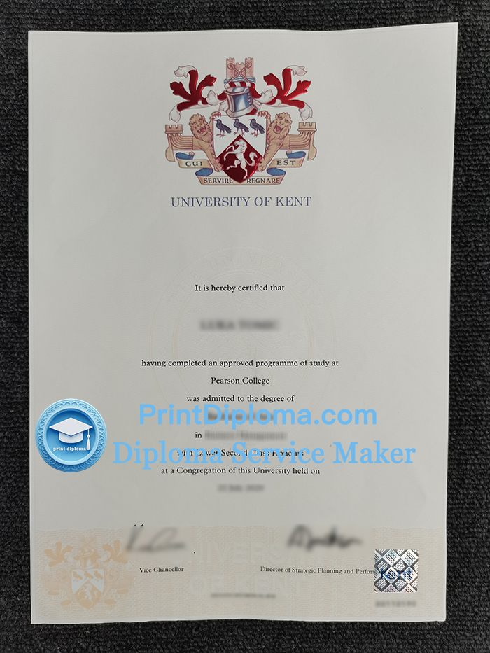 University of Kent diploma