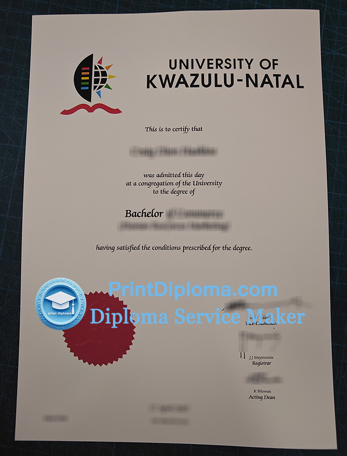 University of KwaZulu-Natal diploma