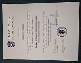University of The Bahamas diploma